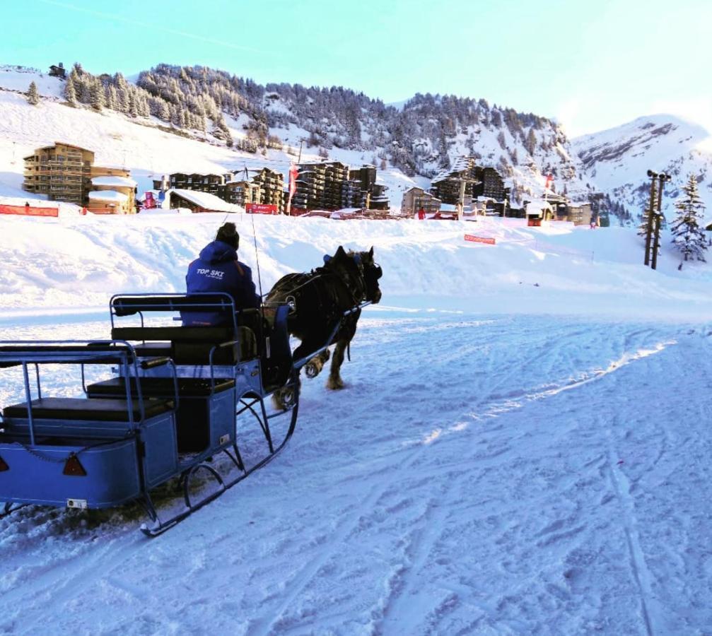 Charmant T2 classé 3 étoiles, Les Crozats, Magnifique vue montagne Avoriaz Extérieur photo