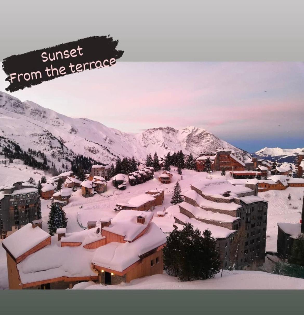 Charmant T2 classé 3 étoiles, Les Crozats, Magnifique vue montagne Avoriaz Extérieur photo